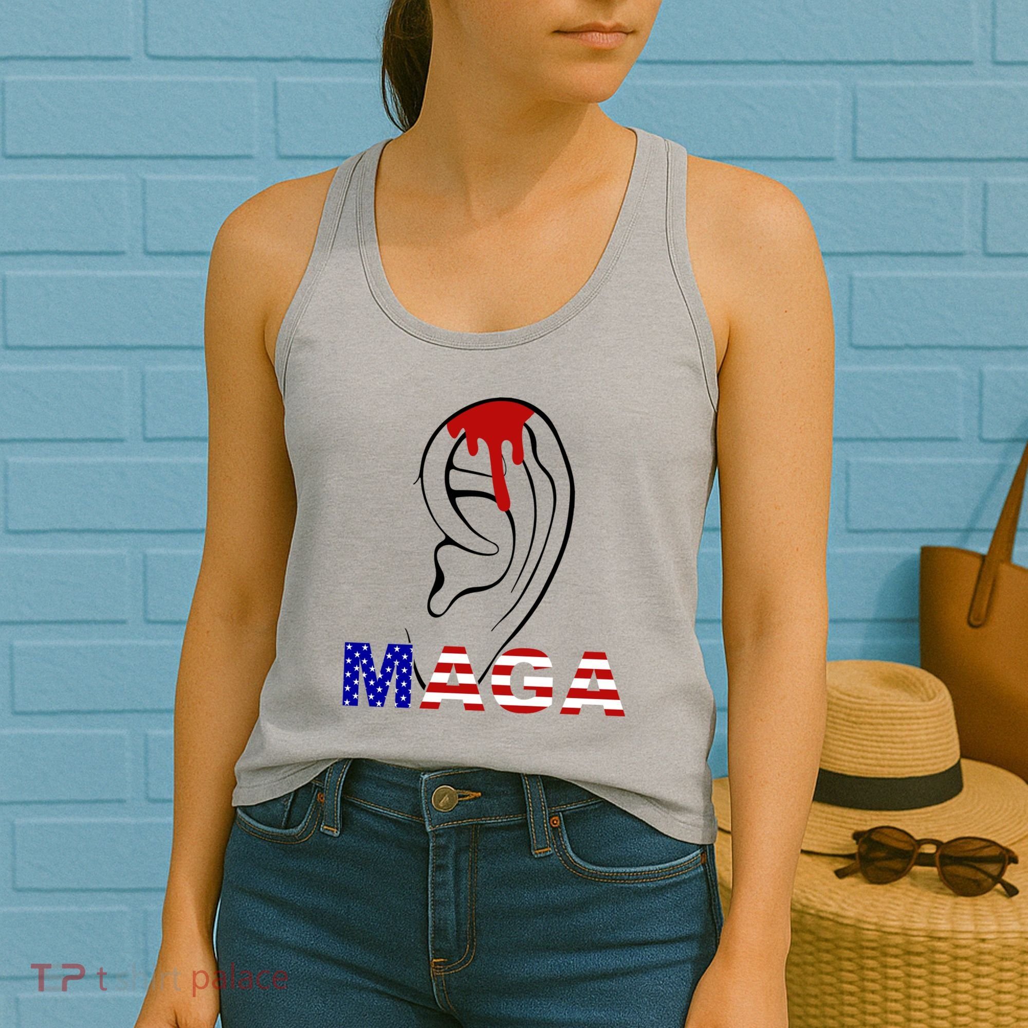 Bleeding Ears Maga Usa Pro Trump Women's Tank Top