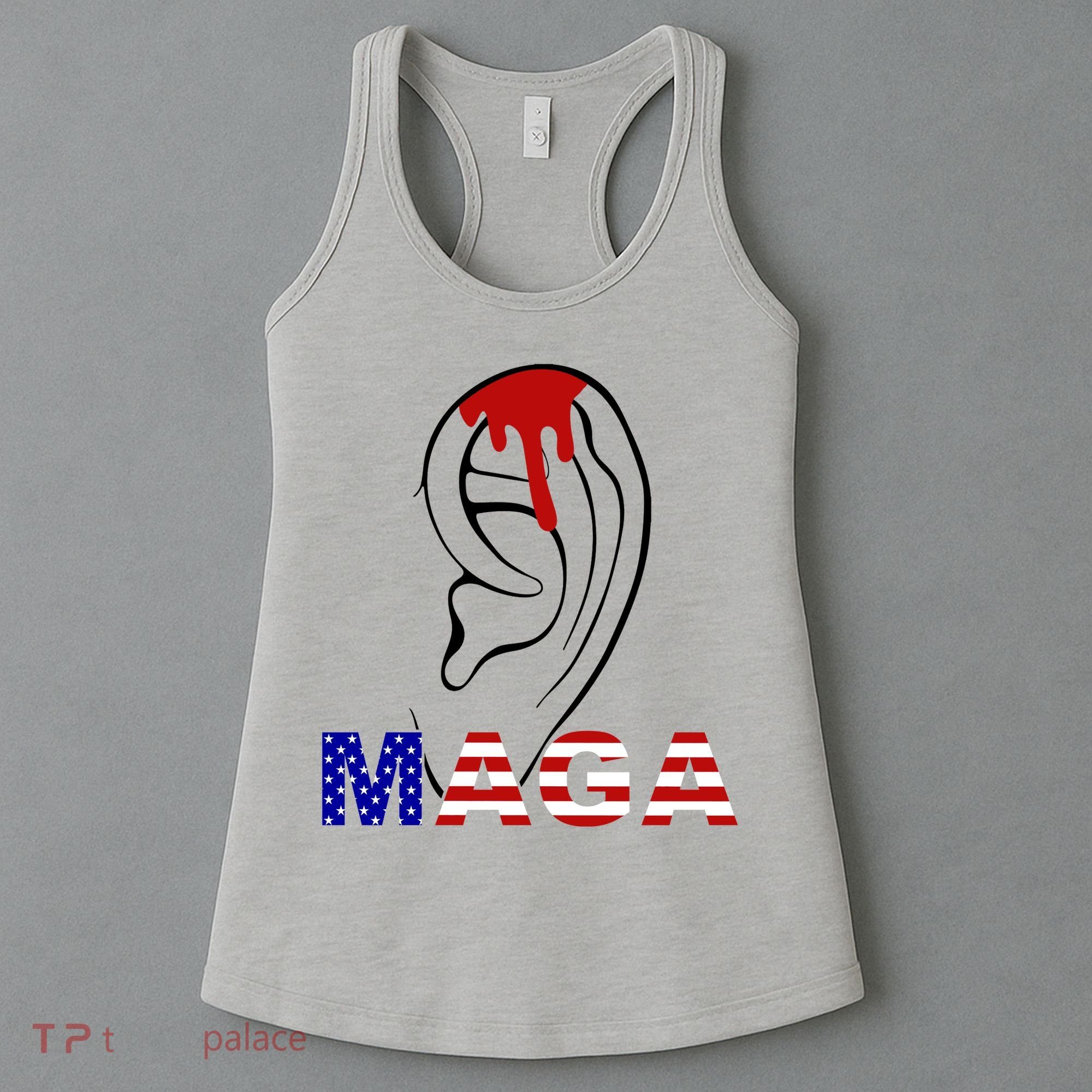 Bleeding Ears Maga Usa Pro Trump Women's Tank Top