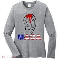 Bleeding Ears Maga Usa Pro Trump Women's Long Sleeve Shirt thumb 0