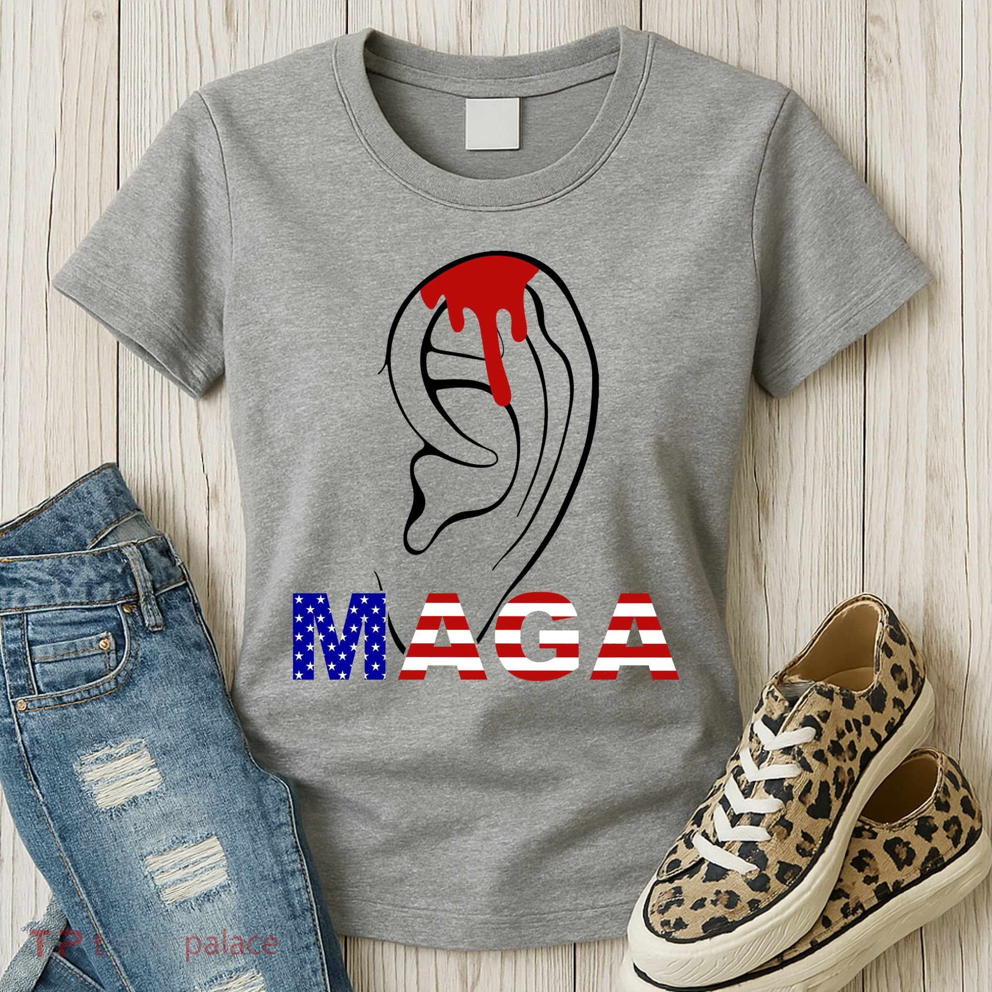 Bleeding Ears Maga Usa Pro Trump Women's T-Shirt