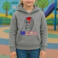 Bleeding Ears Maga Usa Pro Trump Kids Hoodie thumb 3