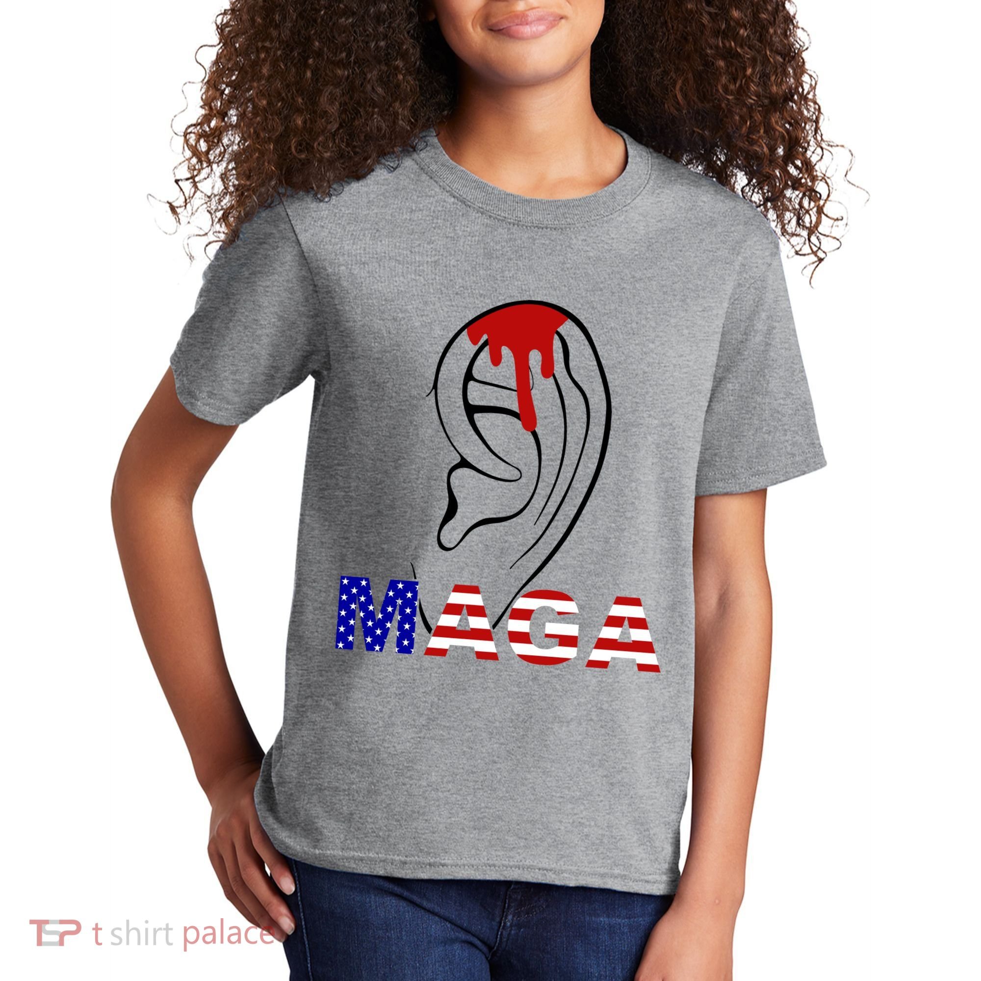 Bleeding Ears Maga Usa Pro Trump Kids T-Shirt