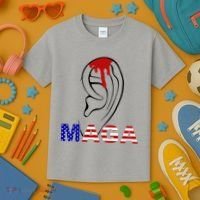 Bleeding Ears Maga Usa Pro Trump Kids T-Shirt thumb 3