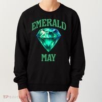 Birthstone Emerald May Emerald Green Jewel Inspired Art Women's Sweatshirt thumb 0