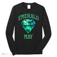 Birthstone Emerald May Emerald Green Jewel Inspired Art Long Sleeve Shirt thumb 0