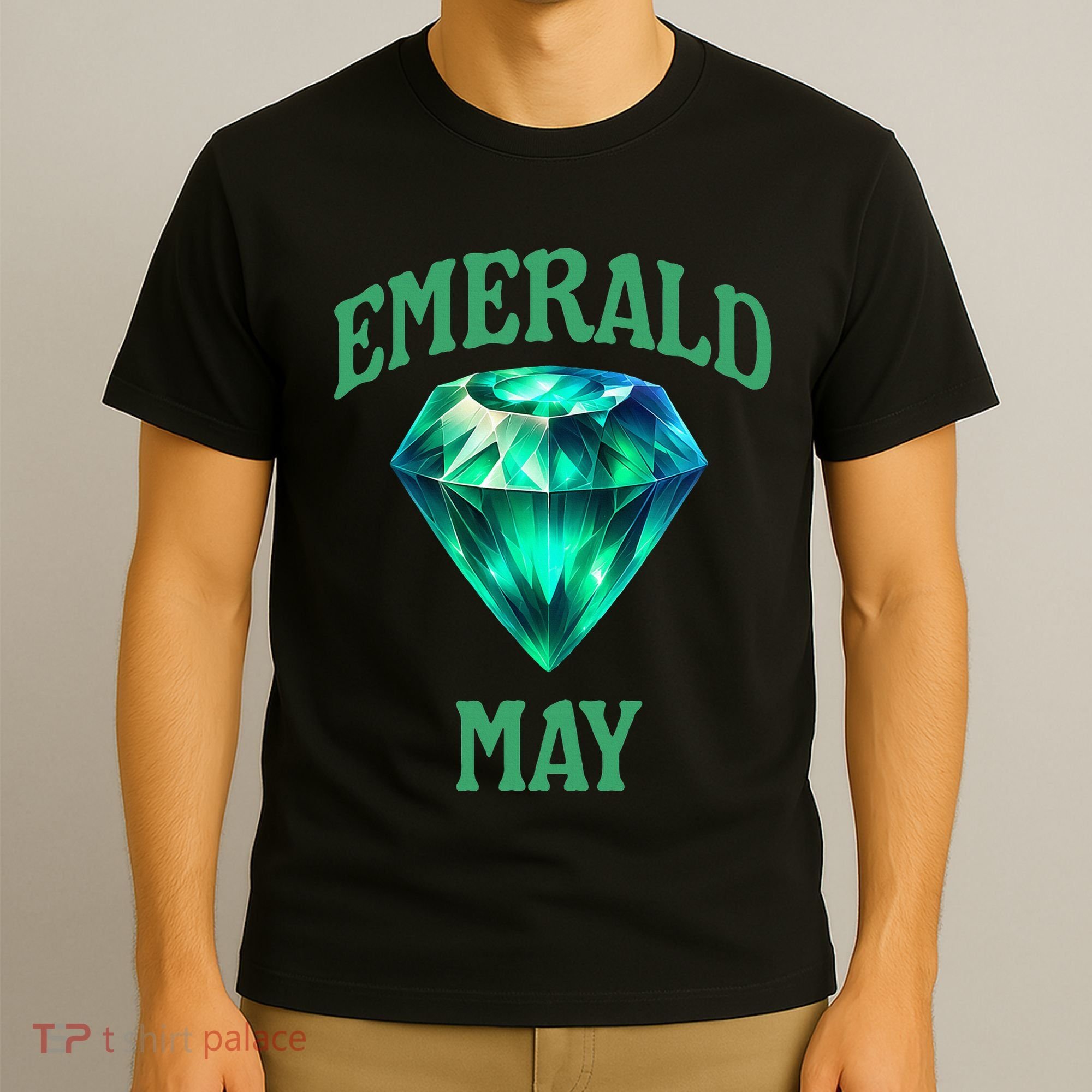 Birthstone Emerald May Emerald Green Jewel Inspired Art T-Shirt