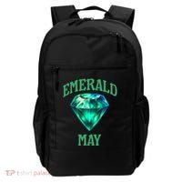 Birthstone Emerald May Emerald Green Jewel Inspired Art Backpack thumb 0