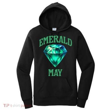 Birthstone Emerald May Emerald Green Jewel Inspired Art Women's Hoodie