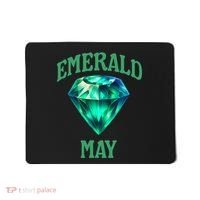Birthstone Emerald May Emerald Green Jewel Inspired Art Mousepad thumb 0
