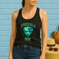 Birthstone Emerald May Emerald Green Jewel Inspired Art Women's Tank Top thumb 2