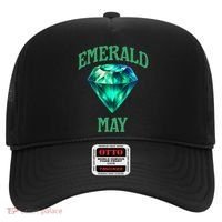 Birthstone Emerald May Emerald Green Jewel Inspired Art Hat thumb 0