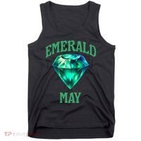 Birthstone Emerald May Emerald Green Jewel Inspired Art Tank Top thumb 0