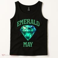 Birthstone Emerald May Emerald Green Jewel Inspired Art Tank Top thumb 2