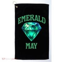 Birthstone Emerald May Emerald Green Jewel Inspired Art Golf Towel thumb 0