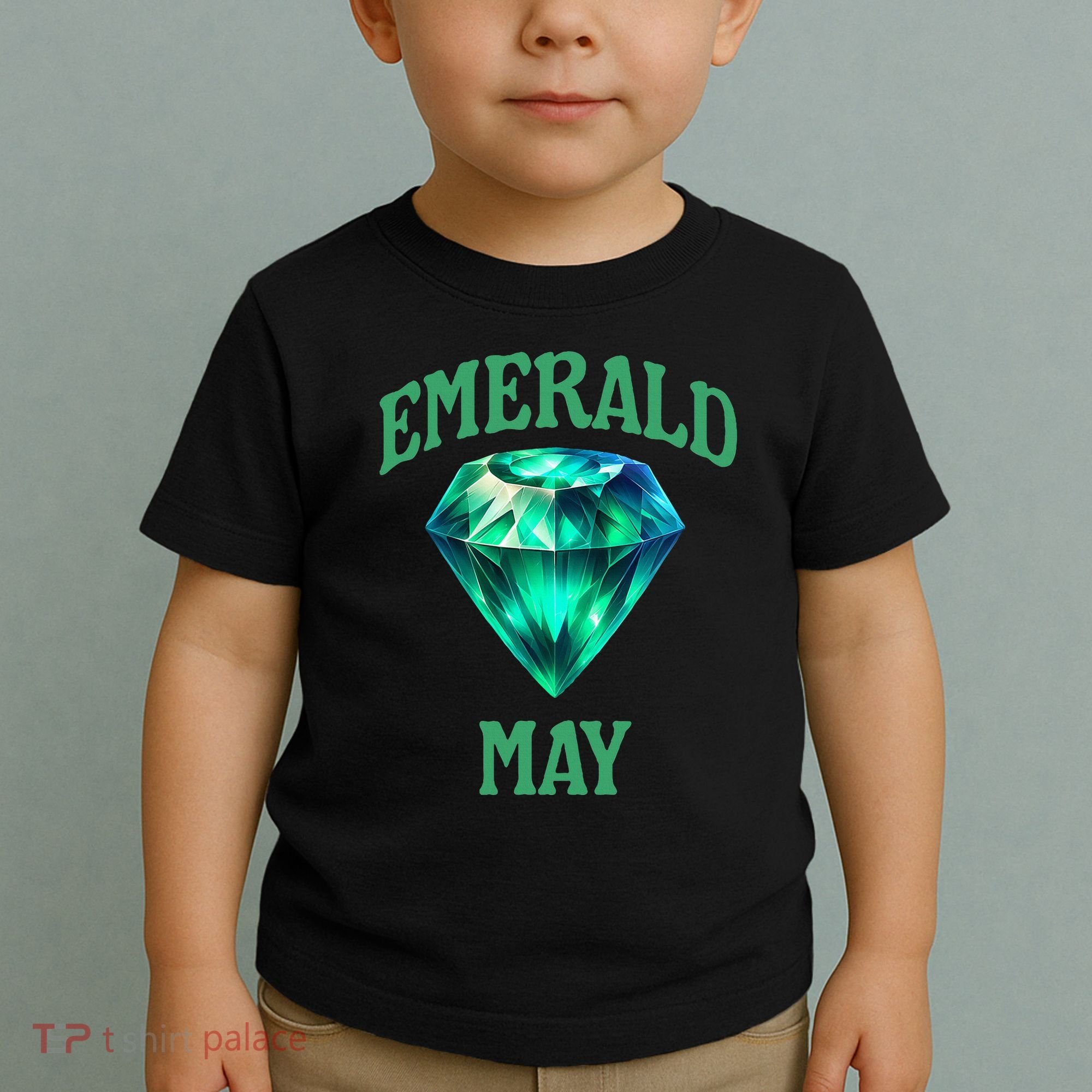 Birthstone Emerald May Emerald Green Jewel Inspired Art Toddler T-Shirt
