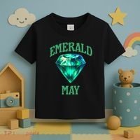 Birthstone Emerald May Emerald Green Jewel Inspired Art Toddler T-Shirt thumb 3
