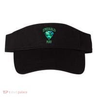 Birthstone Emerald May Emerald Green Jewel Inspired Art Visor thumb 0
