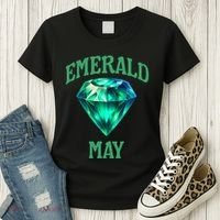 Birthstone Emerald May Emerald Green Jewel Inspired Art Women's T-Shirt thumb 3