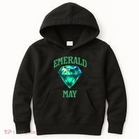 Birthstone Emerald May Emerald Green Jewel Inspired Art Kids Hoodie thumb 0