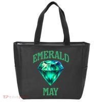 Birthstone Emerald May Emerald Green Jewel Inspired Art Tote Bag thumb 0