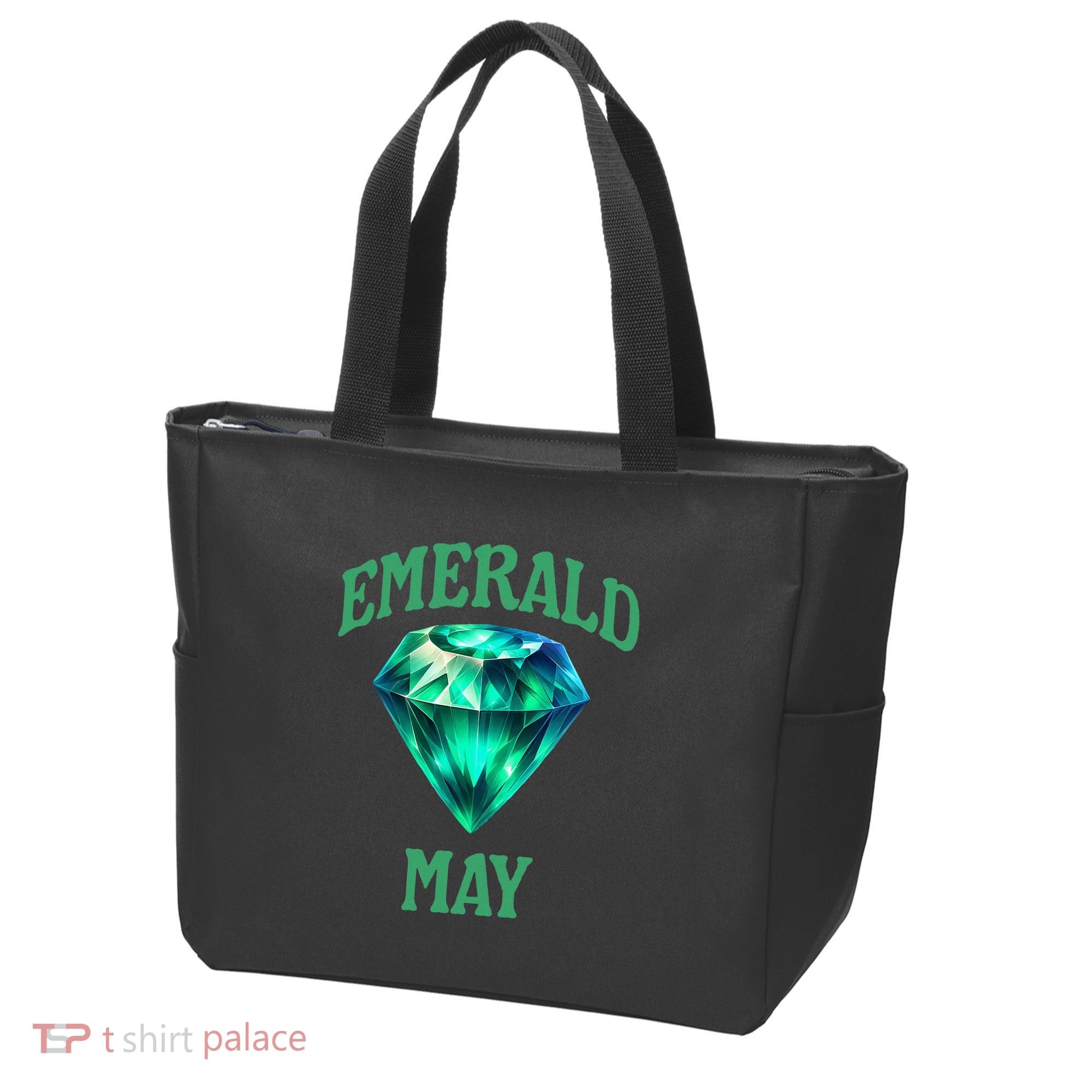 Birthstone Emerald May Emerald Green Jewel Inspired Art Tote Bag