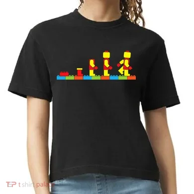 Bricks Evolution Master Builder Building Blocks Comfort Colors Boxy T-Shirt