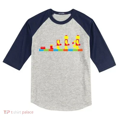 Bricks Evolution Master Builder Building Blocks Kids Colorblock Raglan Jersey