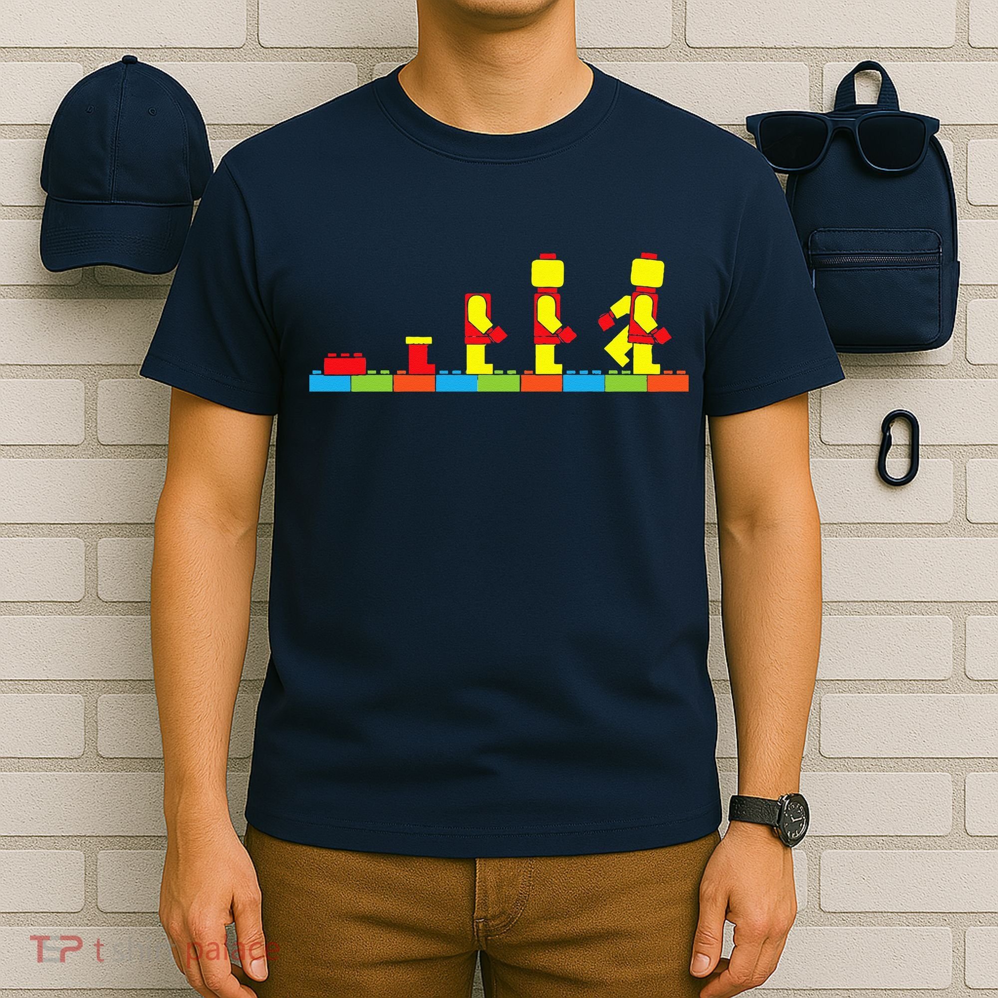 Bricks Evolution Master Builder Building Blocks T-Shirt