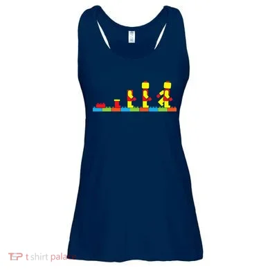Bricks Evolution Master Builder Building Blocks Ladies Essential Flowy Tank