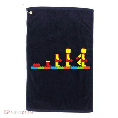 Bricks Evolution Master Builder Building Blocks Golf Towel