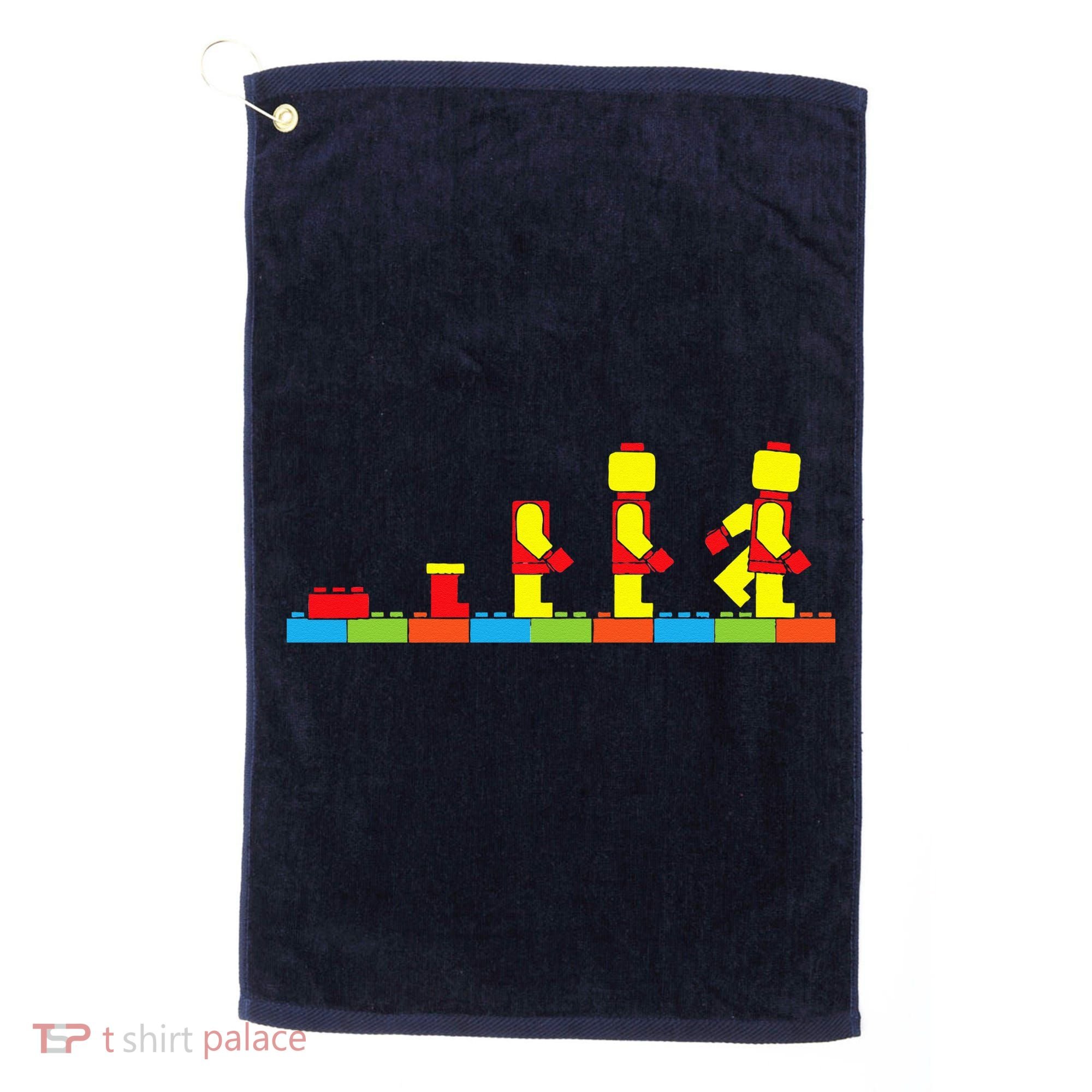 Bricks Evolution Master Builder Building Blocks Golf Towel