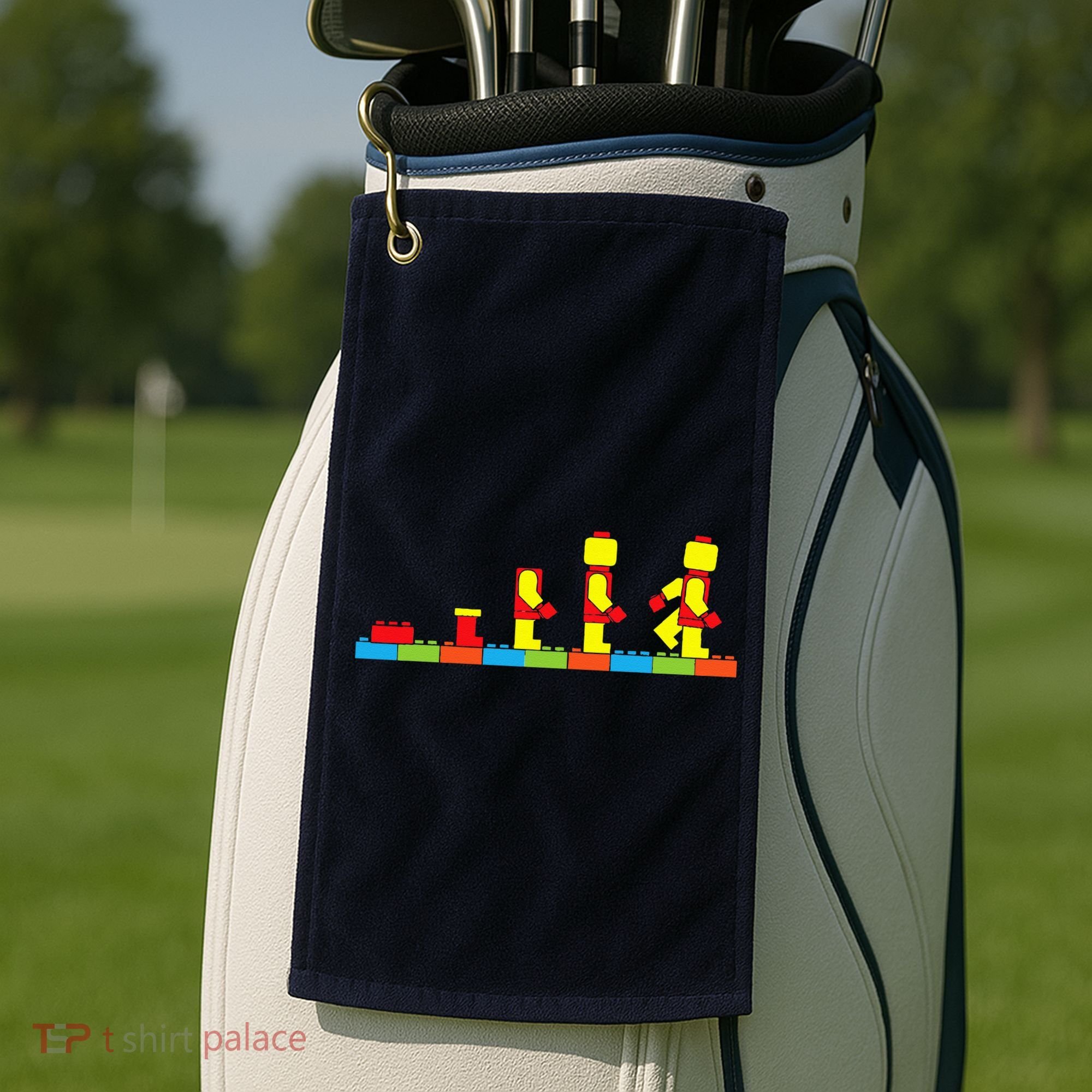 Bricks Evolution Master Builder Building Blocks Golf Towel