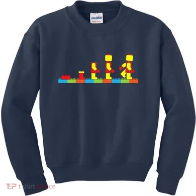 Bricks Evolution Master Builder Building Blocks Kids Sweatshirt
