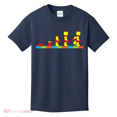 Bricks Evolution Master Builder Building Blocks Kids T-Shirt