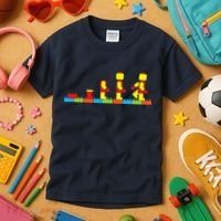 Bricks Evolution Master Builder Building Blocks Kids T-Shirt thumb 3