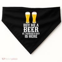 Buy Me A Beer St Patrick Day USA-Made Doggie Bandana thumb 0