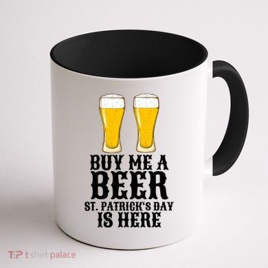Buy Me A Beer St Patrick Day Coffee Mug back