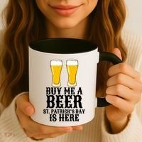 Buy Me A Beer St Patrick Day Coffee Mug thumb 3