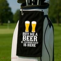 Buy Me A Beer St Patrick Day Golf Towel thumb 2