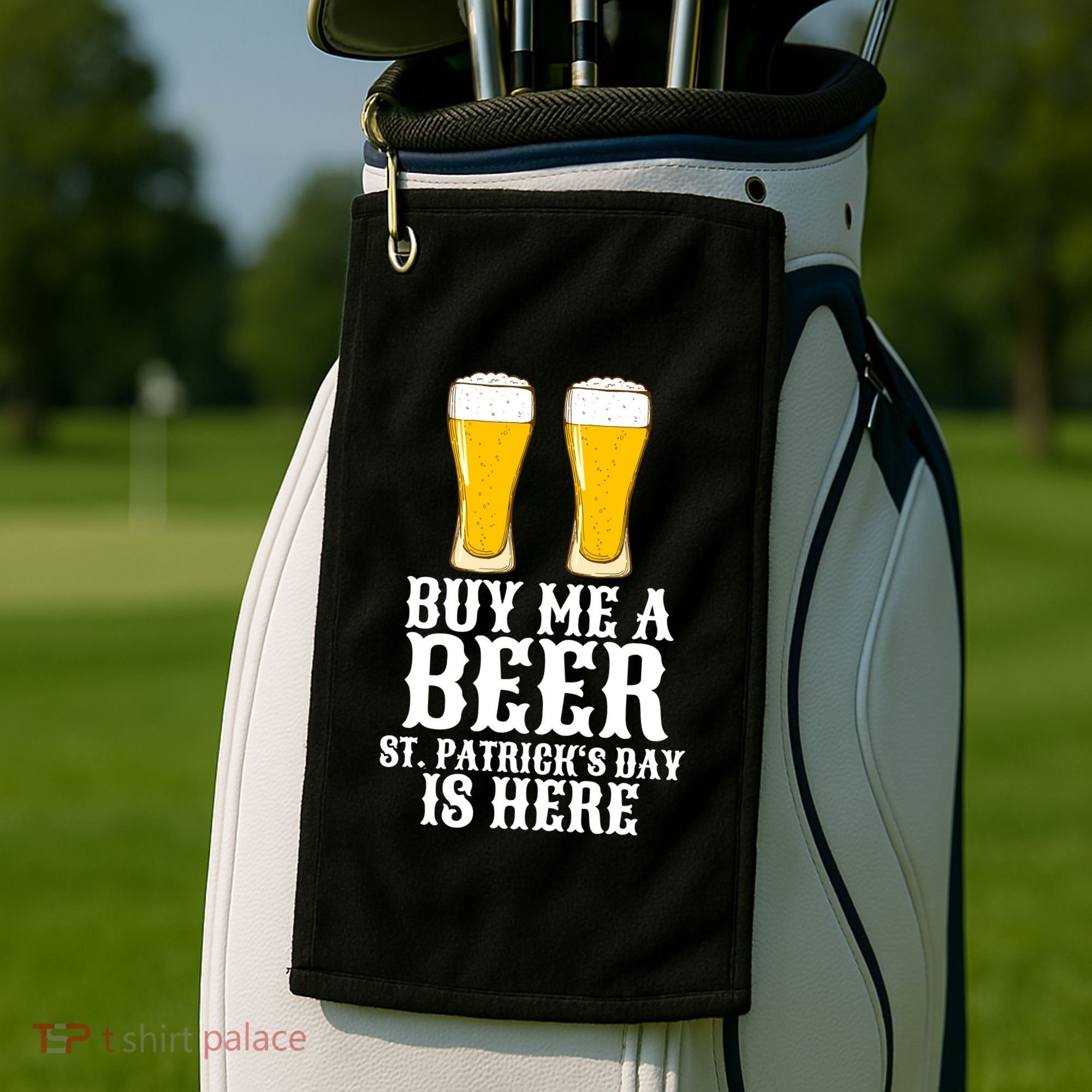 Buy Me A Beer St Patrick Day Golf Towel