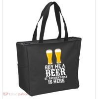 Buy Me A Beer St Patrick Day Tote Bag thumb 2