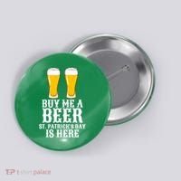 Buy Me A Beer St Patrick Day Button thumb 0