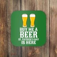 Buy Me A Beer St Patrick Day Coaster thumb 0