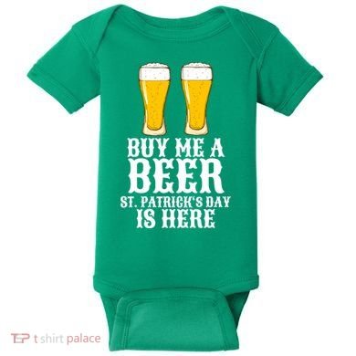 Buy Me A Beer St Patrick Day Baby Bodysuit