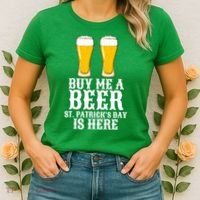 Buy Me A Beer St Patrick Day Women's T-Shirt thumb 2