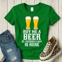 Buy Me A Beer St Patrick Day Women's T-Shirt thumb 3