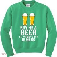 Buy Me A Beer St Patrick Day Kids Sweatshirt thumb 0