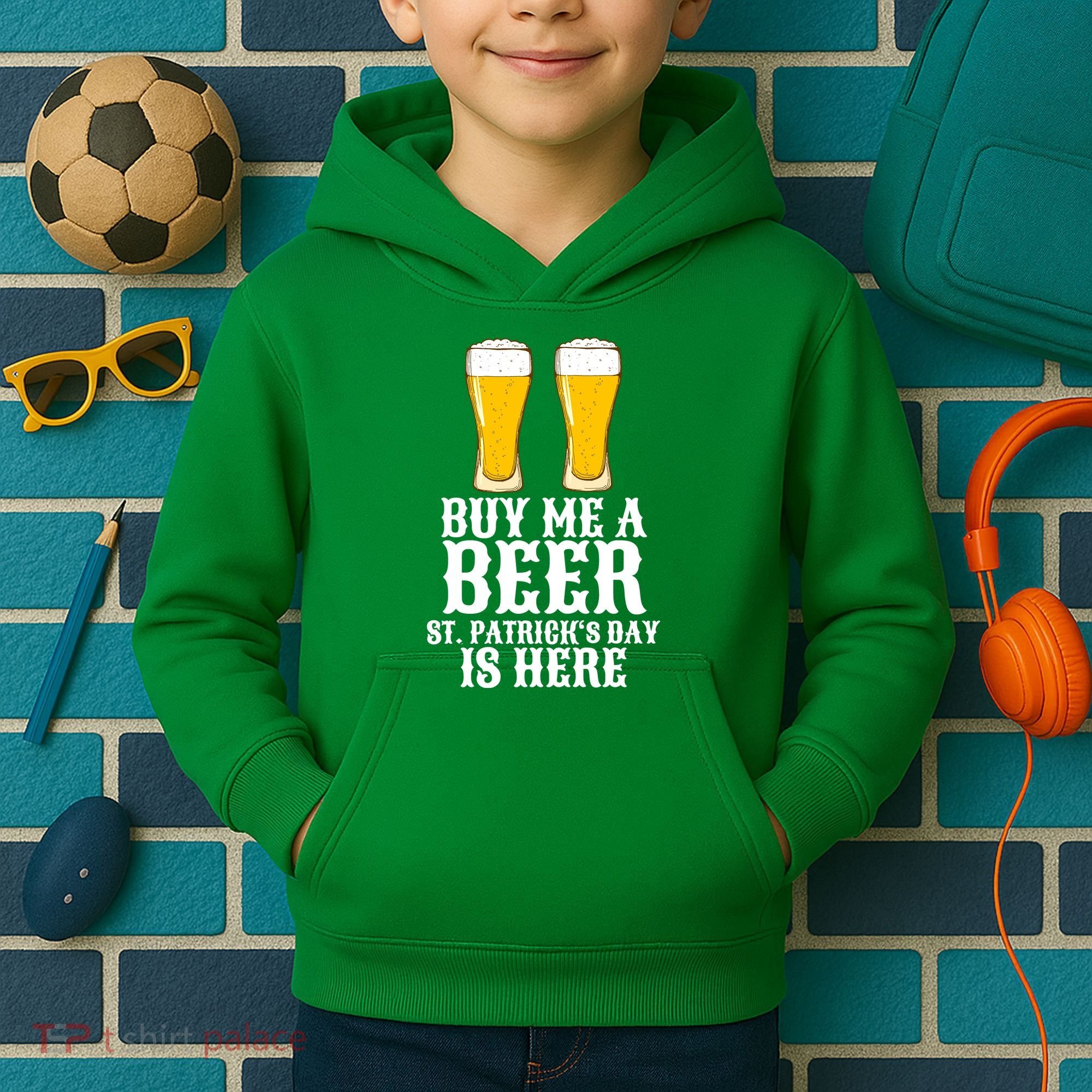 Buy Me A Beer St Patrick Day Kids Hoodie