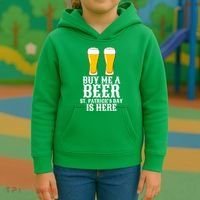 Buy Me A Beer St Patrick Day Kids Hoodie thumb 3