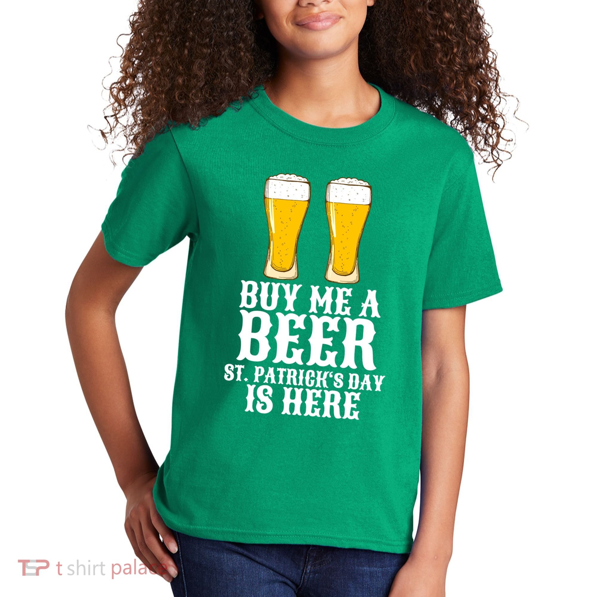 Buy Me A Beer St Patrick Day Kids T-Shirt